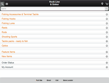 Tablet Screenshot of hooklineandshooter.com